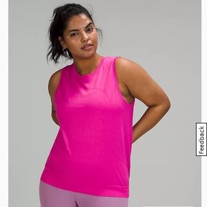 Lululemon Swiftly Breathe Muscle Tank Sonic Pink Size 10